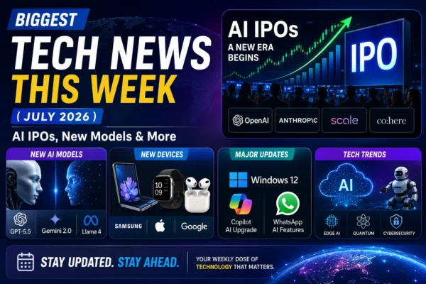Biggest Tech News This Week (July 2026) AI IPOs, New Models & More