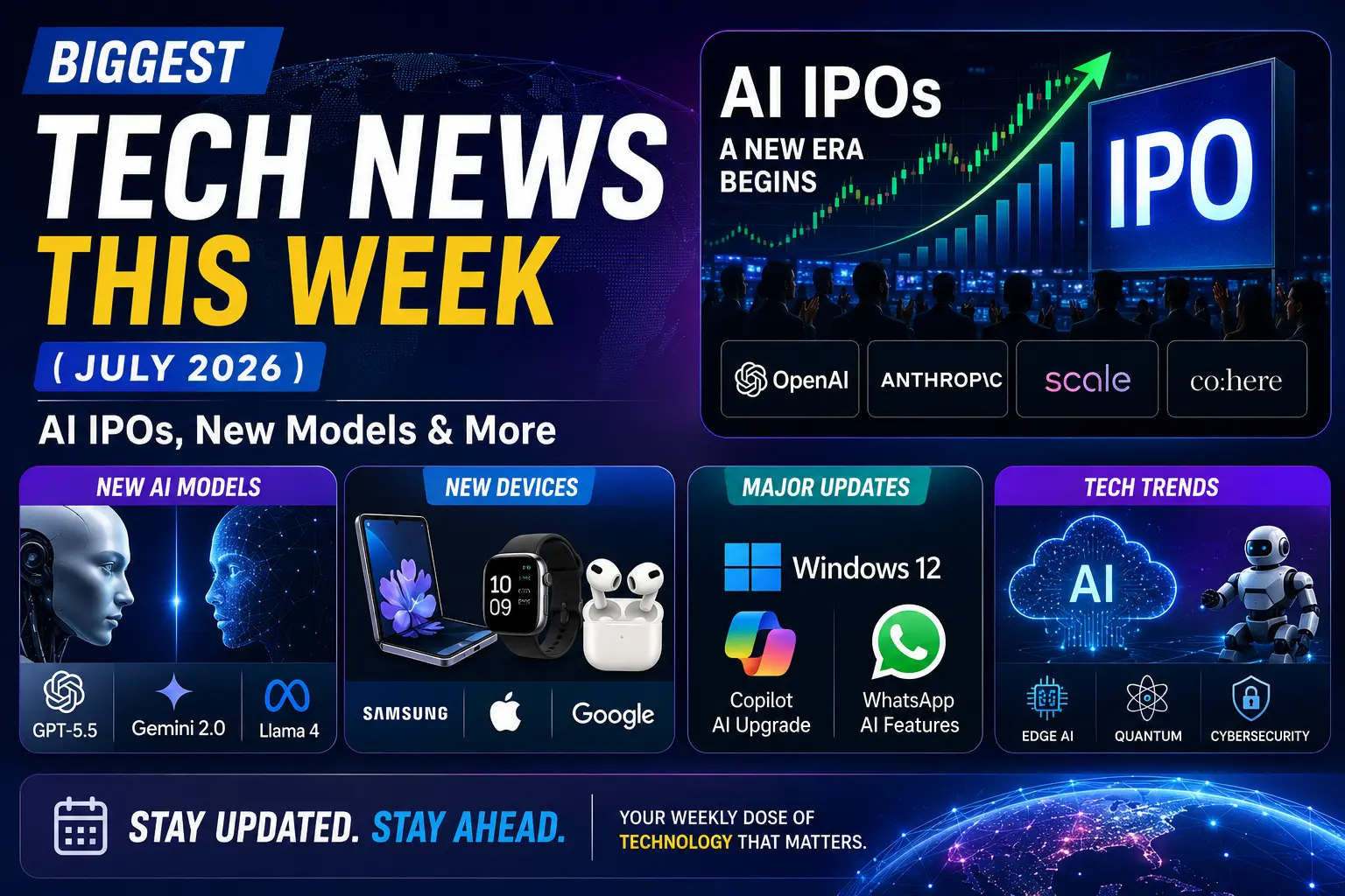 Biggest Tech News This Week (July 2026) AI IPOs, New Models & More